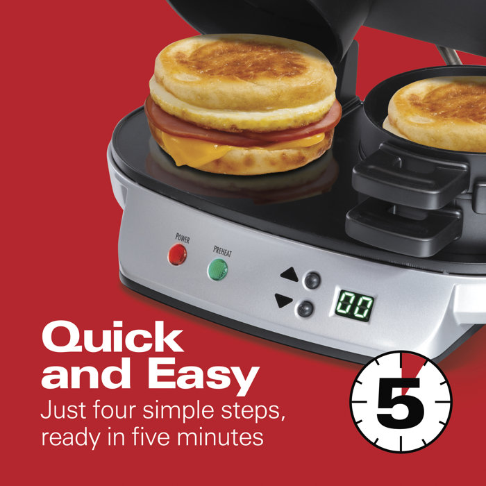 Hamilton Beach® Dual Breakfast Sandwich Maker & Reviews Wayfair